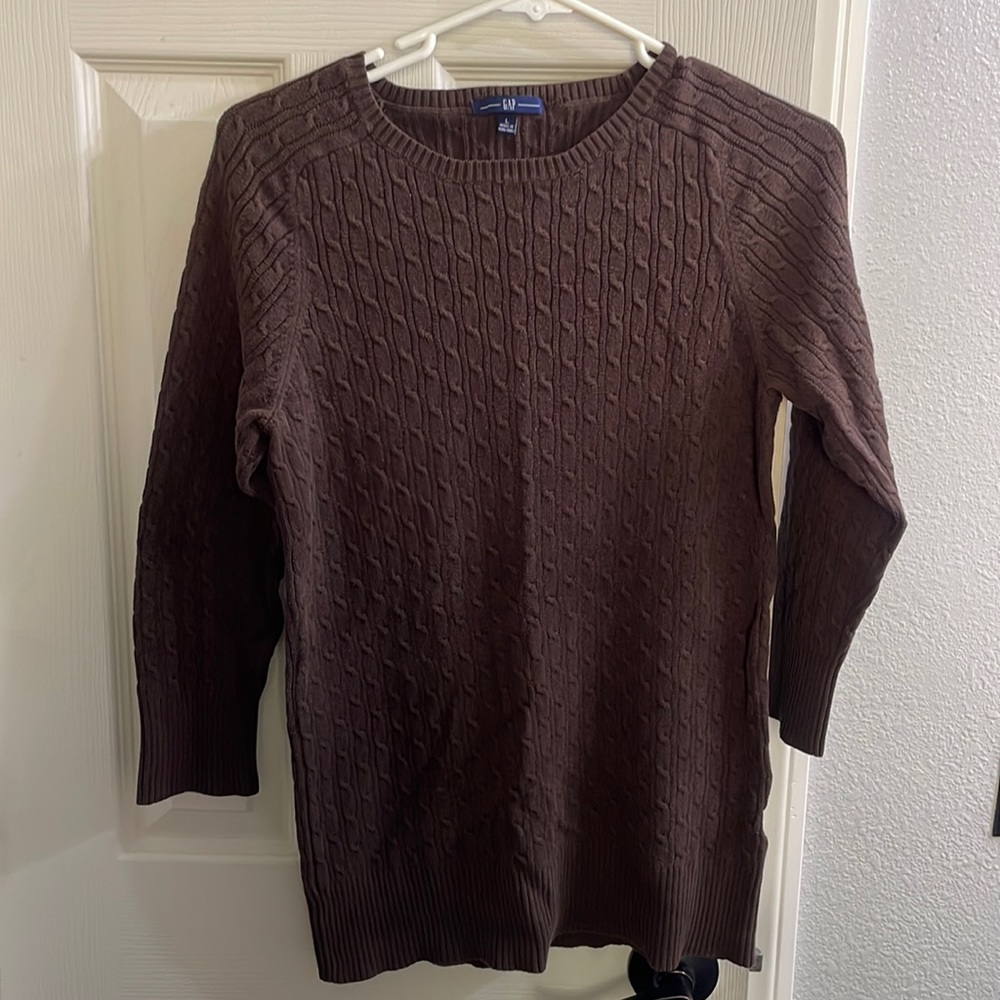 Womens dark brown sweater